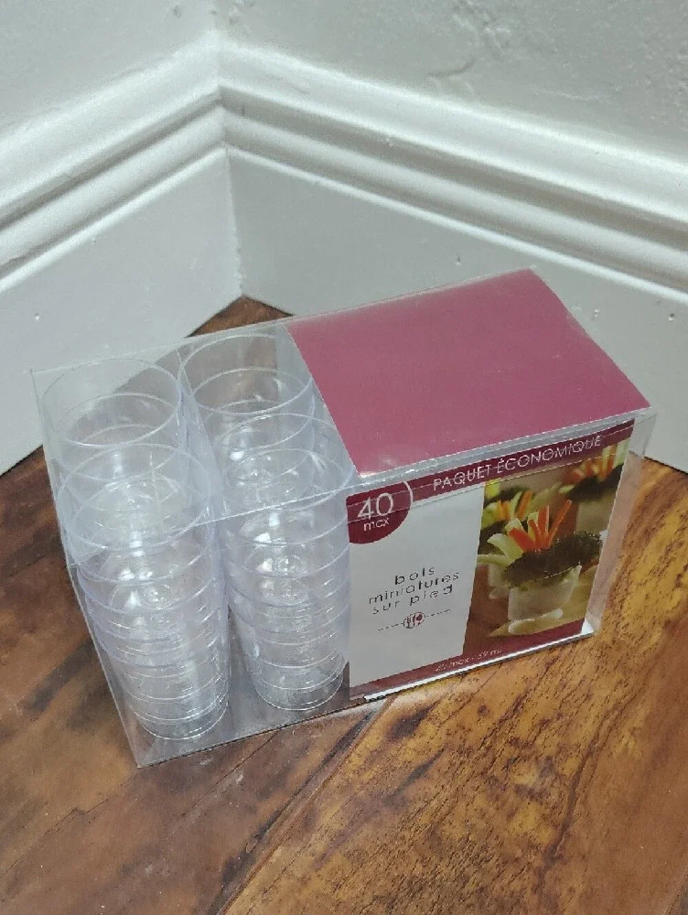 Mini Footed Bowls Value Pack - Clear (40 pcs)